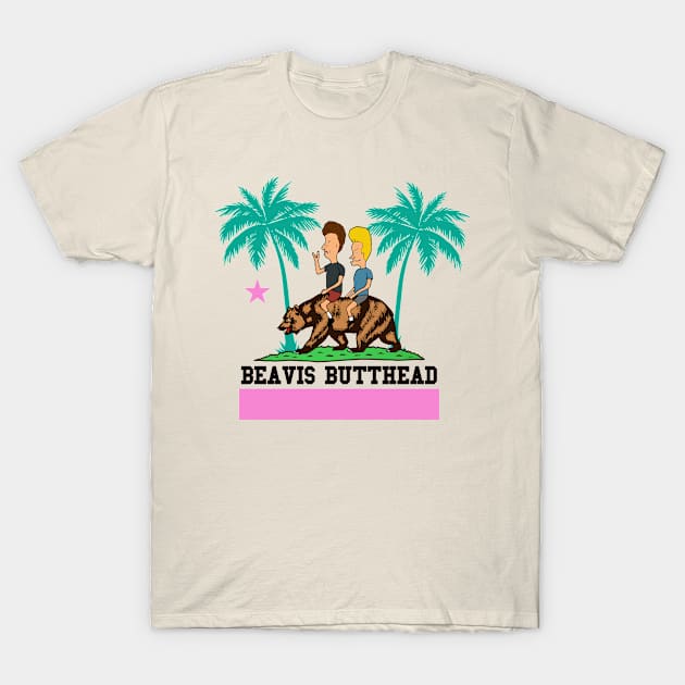 Beavis and Butthead riding California T-Shirt by WorldsFair